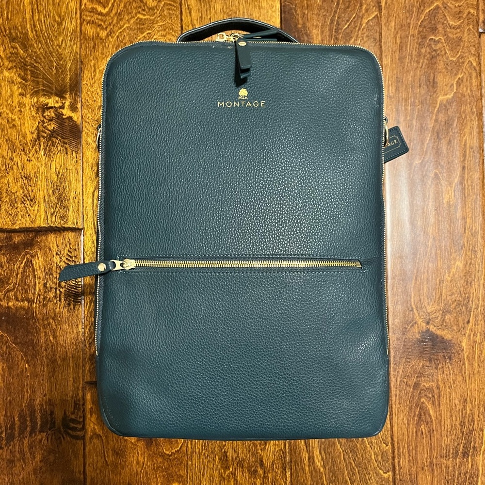 Montage Everyday Bag in Teal pebble leather